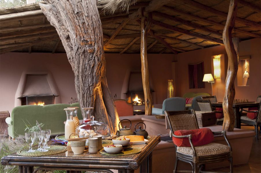 Chile Individualreise, Wohnbereich, Hotel Awasi Atacama, Natur erleben