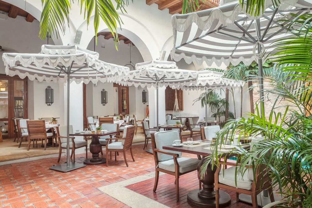 Restaurant, Casa San Augustin, Cartagena, Kolumbien Reisen