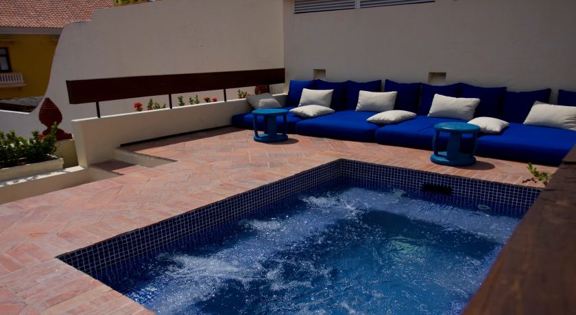 Luxusreise Kolumbien, Pool Bereich, Hotel Quadrifolio, Cartagena, Kolumbien Rundreise