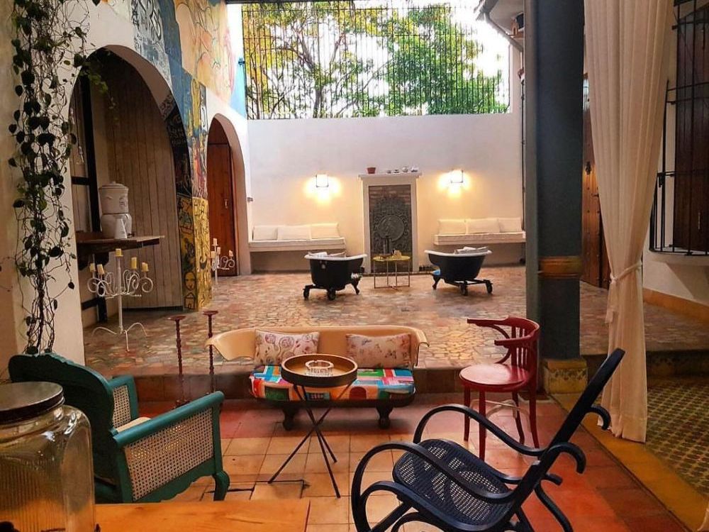 Innenhof, Casa Buenavista, Cienfuegos, Kuba Rundreisen
