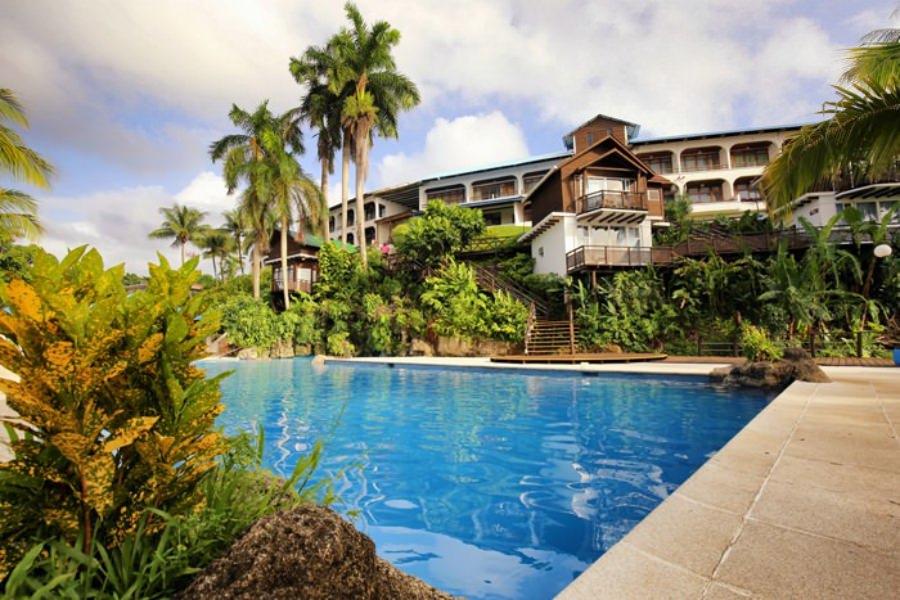 Villa Caribe, Pool, Erfrischung, Guatemala Privatreise