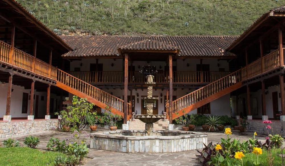 Vorgarten, Hotel Casa Hacienda Achamaqui, Chachapoya, Peru Rundreise