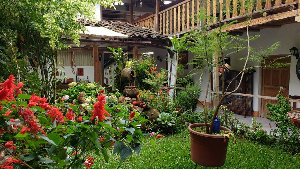 Garten, Hotel La Casona De Leymebamba, Peru Rundreise
