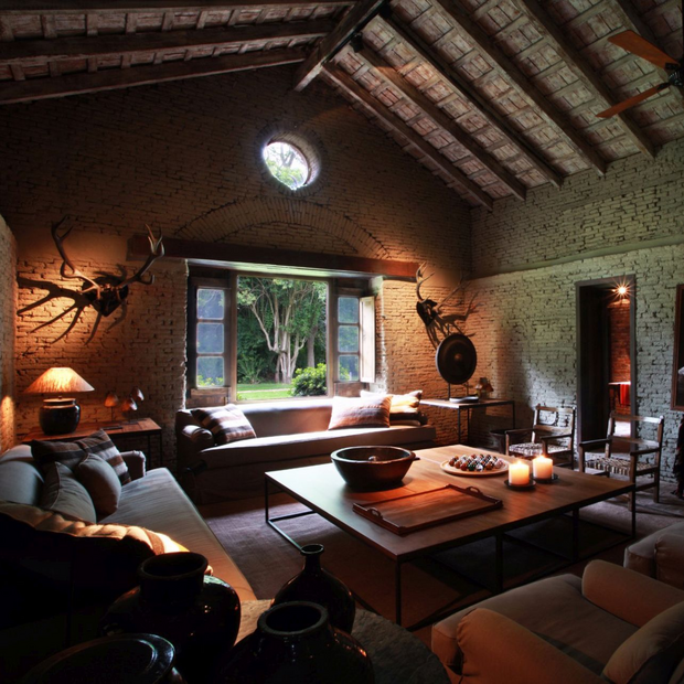 Lobby, Estancia la Bamba de Areco, San Antonia de Areco, Argentinien Rundreise