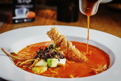 Azteken Kochkurs, Tortilla Suppe, Mexiko Azteken Reise