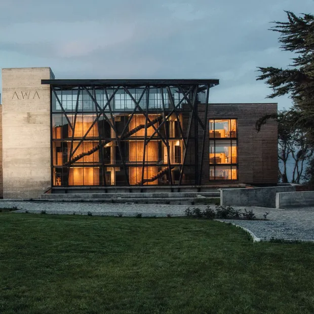 Rundreise Chile, Außenansicht, Awa Hotel, Puerto Varas