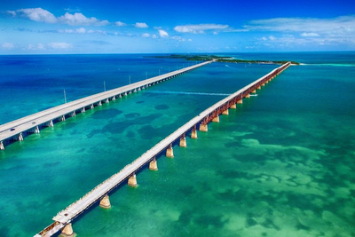 Brücke der Florida Keys, Florida Mietwagenreise, USA