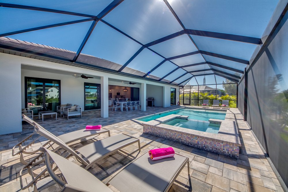 Sonnendeck, Villa Coral Living, Florida Ferienhaus, USA Reise