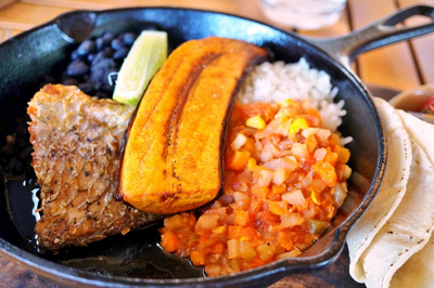 Traditionelles Essen, Casado, Costa Rica Reise