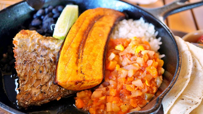 Traditionelles Essen, Casado, Costa Rica Reise