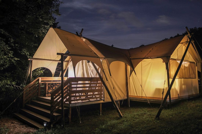 Glamping, Great Smokey Mountains Under Canvas, Tennessee, USA Mietwagenreise