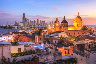 Blick über Cartagena, Reise Kolumbien 