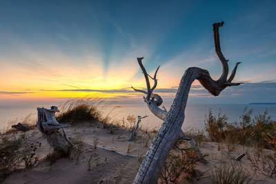 Sleeping Bear Dunes, Lake Michigan, USA Mietwagenreise