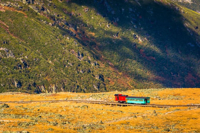 Historische Eisenbahn, New England, Bretton Woods, USA Reise