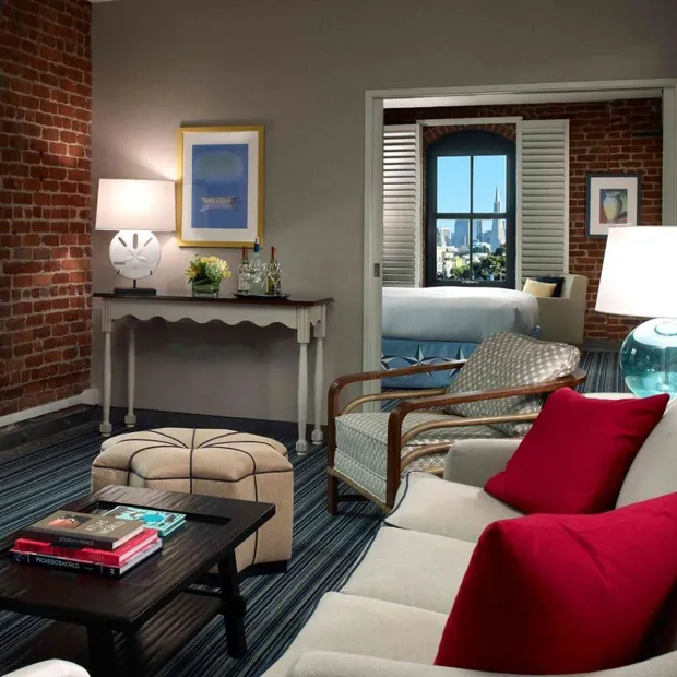 Wohnzimmer, The Argonaut, Hotel San Francisco, USA Rundreise