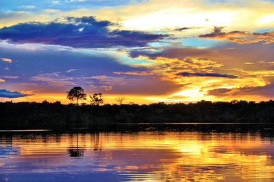 Amazonas, Sonnenuntergang, Rundreise Brasilien