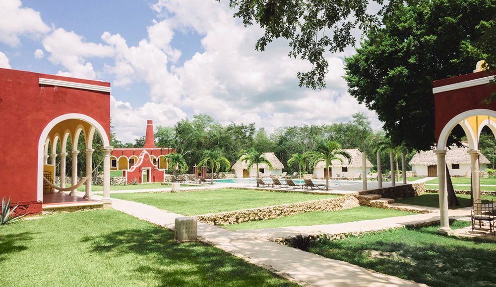 Mexiko Reise, Hacienda Ticum, Ekmul, Merida, schöne Architektur, bunte Häuser