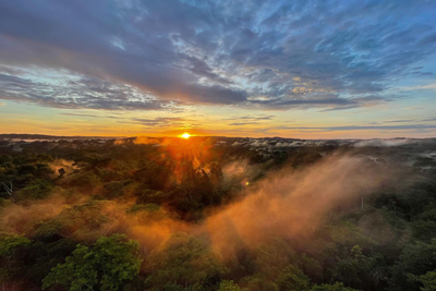 Sonnenaufgang im Amazonas Gebiet, Best of Brasilien Reise