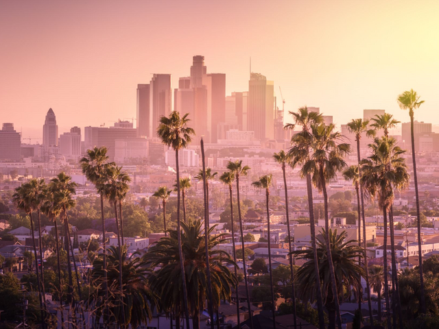 Skyline von Los Angeles, USA Mietwagenreise Kalifornien