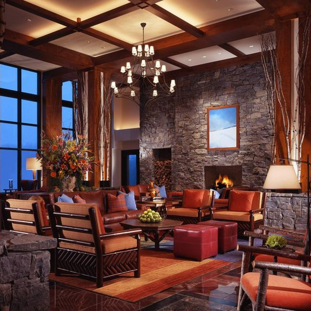 Lobby, The Lodge at Spruce Peak, Stowe, USA Rundreisen