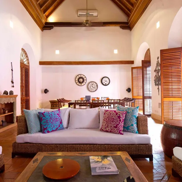 Kolumbien Rundreise, Wohnbereich, Hotel Quadrifolio, Cartagena, Kolumbien