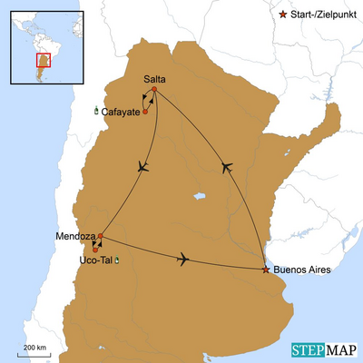 Individualrundreise Argentinien. América Special Tours. Tango, Wein und Wellness