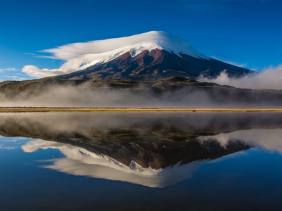 Blick auf den Cotopaxi, Vulkan, Ecuador Reisen