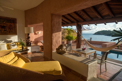 Luxury Suite, La Casa que Canta, Zihuatanejo, Mexiko Azteken Reise