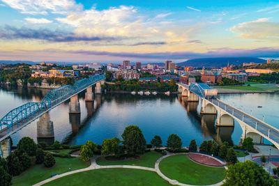 Chattanooga, Tennessee, USA Mietwagenreise Südstaaten