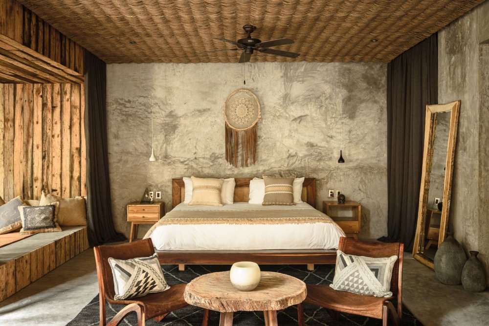 Mexiko Individualreise, Luxus, Schlafzimmer, Hotel Be Tulum