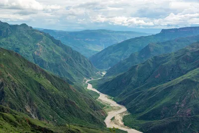 Panoramablick, Chicamocha Canyon, Kolumbien Reise