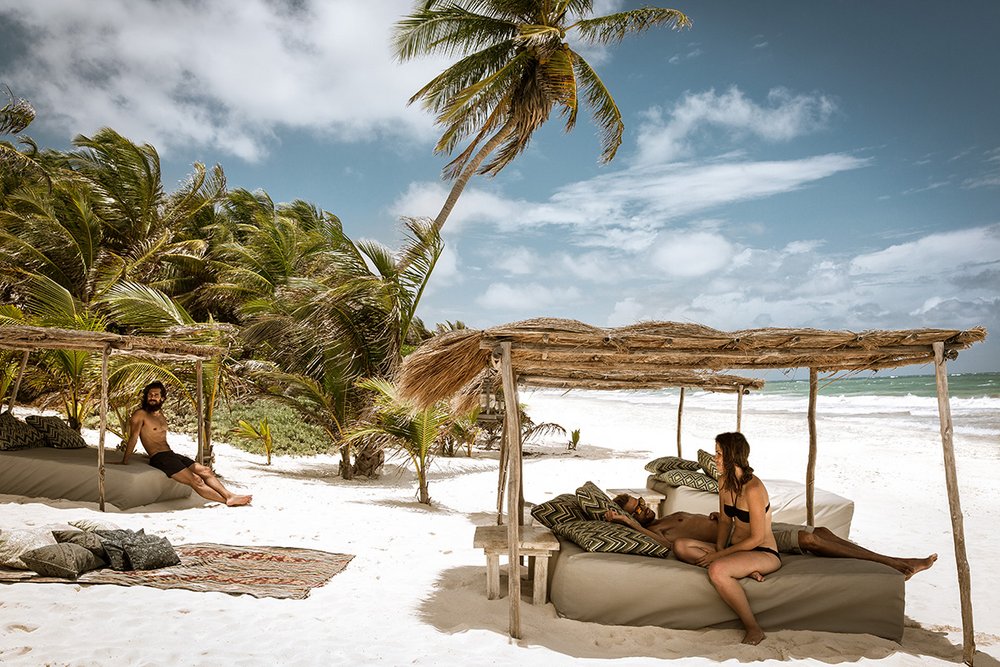 Mexiko Reise, Hotel Be Tulum, Sonne, Strand, Meer, Luxus, Erholung, Palmen