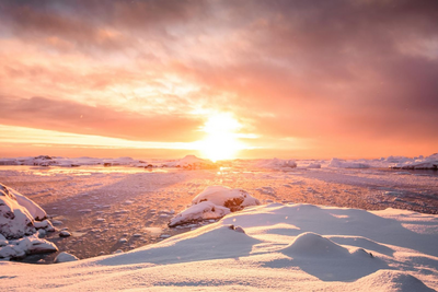 Antarktis Sonnenuntergang, Antarktis Kreuzfahrt