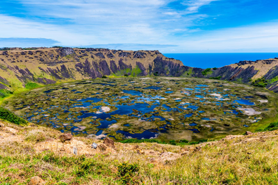 Rano Kau Vulkan, Osterinsel, Chile Rundreise