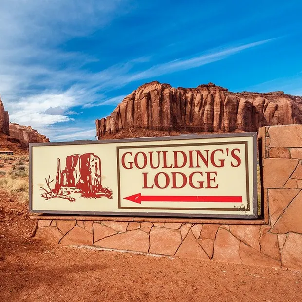 Zugang, Gouldings Lodge, Hotel, Monument Valley, USA Rundreisen