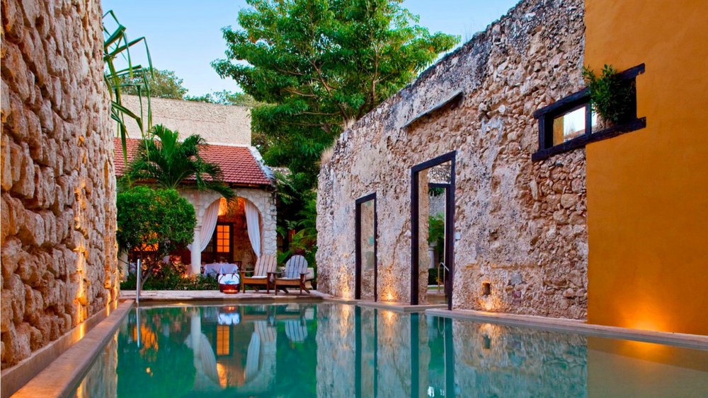 Mexiko Reise, Pool, Entspannung, Hacienda Puerta Campeche