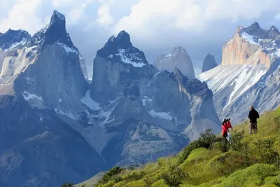 Wanderung, Torres del Paine, Patagonien, Chile