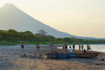 Fußball, Strand, Ometepe, Mittelamerika, Nicaragua Reisen 