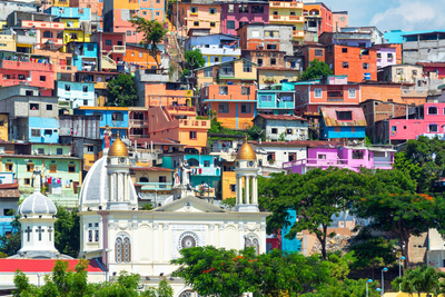 Bunte Fassaden, Guayaquil, Ecuador Reise