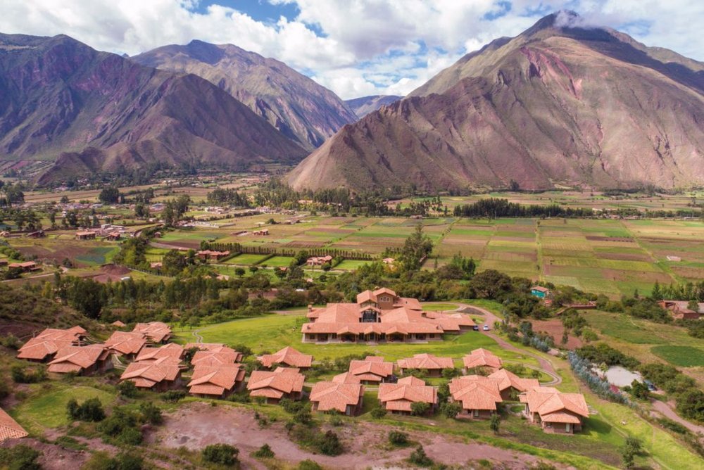 Luftansicht, Hotel Inkaterra Hacienda Urubamba, Heiliges Tal, Peru Rundreise