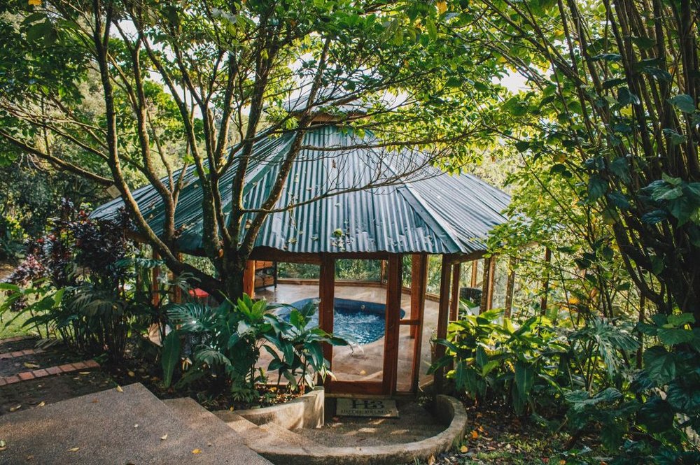 Individualreise Costa Rica, Pool im Regenwald, Hotel Belmar