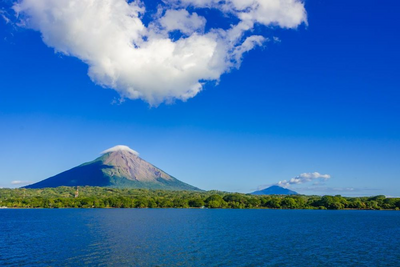 Blick auf Ometepe, Nicaragua See, Nicaragua Reise, Mittelamerika