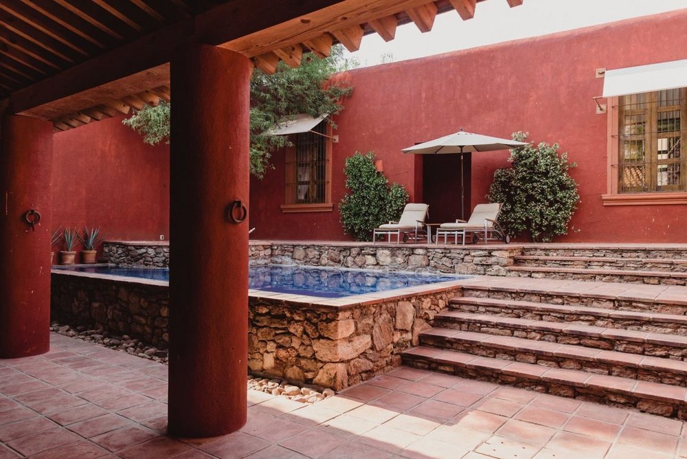 Pool, Puerta del Lobo, Querétaro, Mexiko Reise