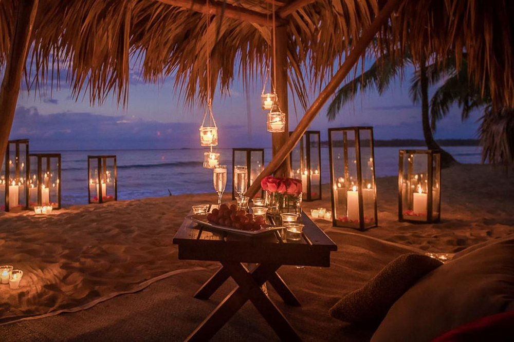 Romantisches Dinner, Sublime Samana Luxushotel, Las Terrenas, Dominikanische Republik Rundreise