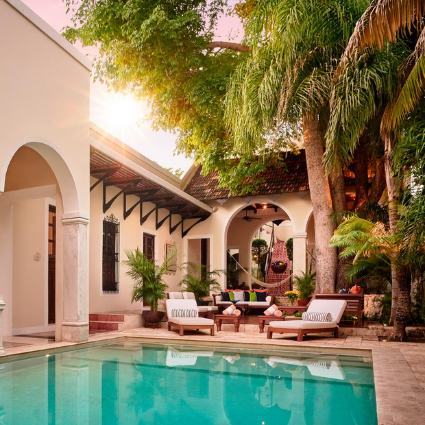Mexiko Traumreise, Casa Lecanda, Hotel, Merida, Pool, Entspannung