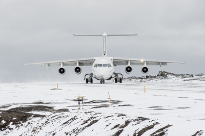 Flugzeug von Punta Arena nach King George Island © Antarctica21