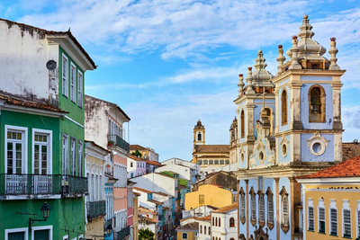 Brasilien, Reise mit América Special Tours, Salvador, bunte Häuser