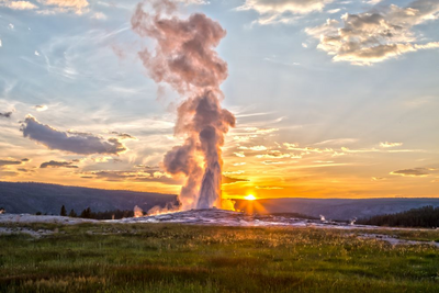 Geysir, Yellowstone Nationalpark, USA Mietwagenreise