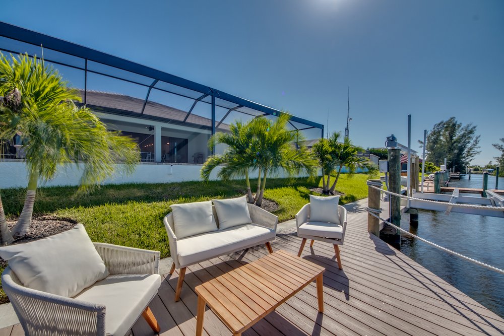 Deck, Villa Living Coral, Florida Ferienhaus, USA