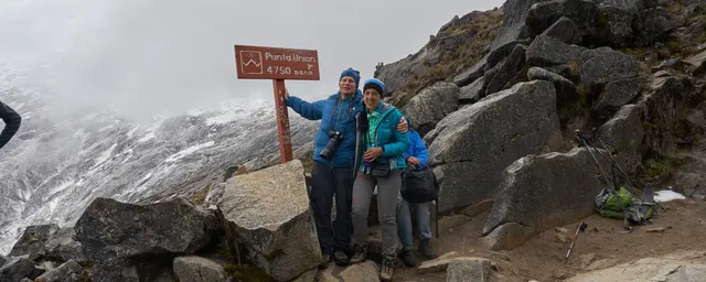 Unser Kunde am Punta Union Pass, Peru Reise